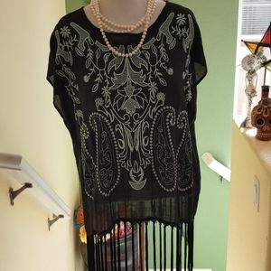 Boho fringe top